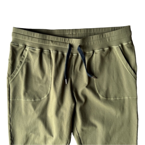Zyia Active Unwind Women’s Olive Green Fitted Jogger Pants Wide Waistband, XL - Picture 4 of 10